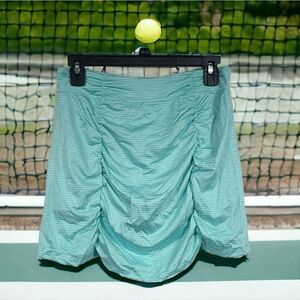 Soybu Mint Stripe Pull-On Tennis Running Yoga Sporty Athletic Stretchy Skort
